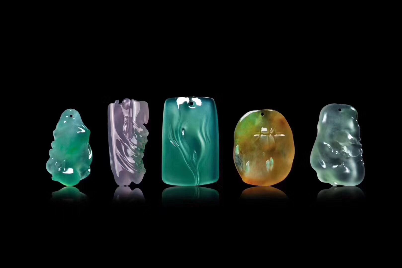 Tăng vọt khắc sống tự nhiên Myanmar Emerald Mặt dây chuyền Ngọc bích Mặt dây chuyền Vòng tay Ngọc bích Tùy chỉnh - Vòng đeo tay Cuff vòng tay nữ