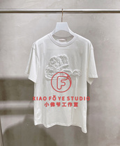 Counter West shidela 2021 autumn 1F3A2TX317 jacquard short sleeve T-shirt top female 799