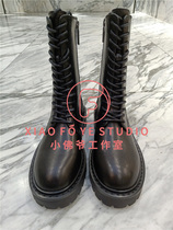 Little Buddha MO counter 2021 Autumn MBA3SHS003 Fashion Strap Martin Long Boots 1899