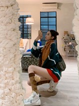 Designer 13demarzo Christmas Bear Loose Knitted Sweater Lazy Leisure Sweater Women 2020 Winter