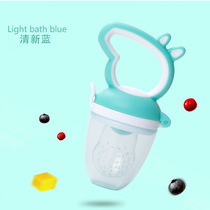 Fruit and vegetable silicone baby fruit and vegetable bite le pig fruit supplement bite bag baby grinding tooth stick 4-24 months