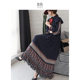 Yanse French retro dress Hepburn pastoral style spring new celebrity temperament floral long chiffon skirt