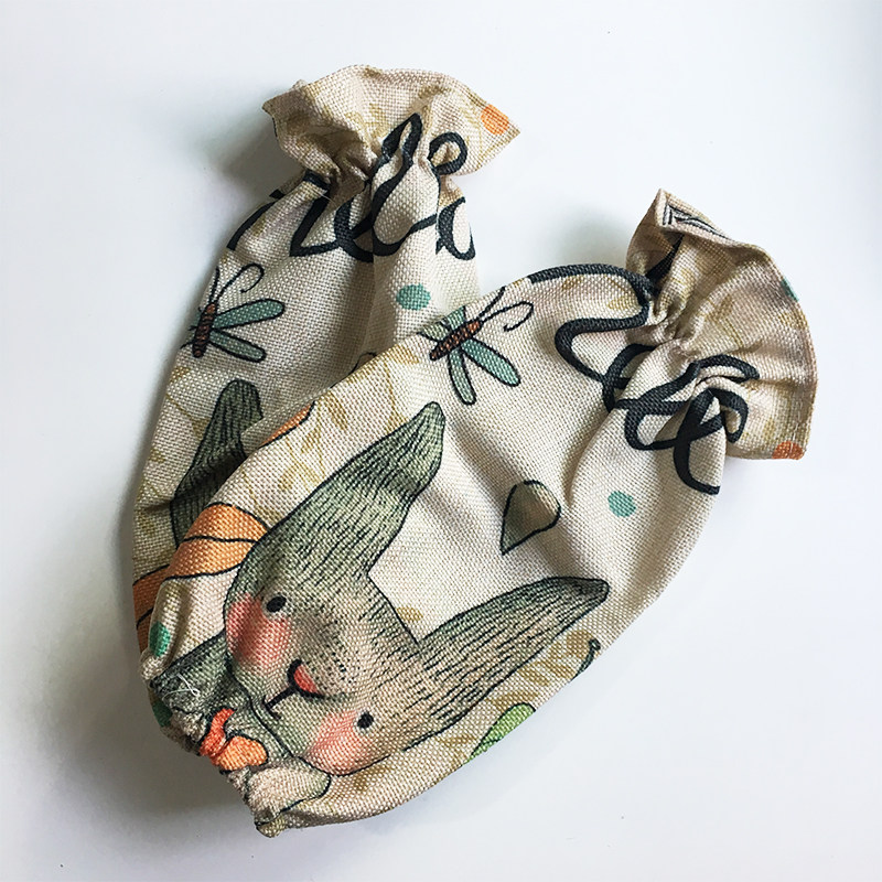 Parent-child Handcuff children Drawing Ins wind sleeves Adult creative Fashion minimalist sleeves Sleeve Cage Gloves