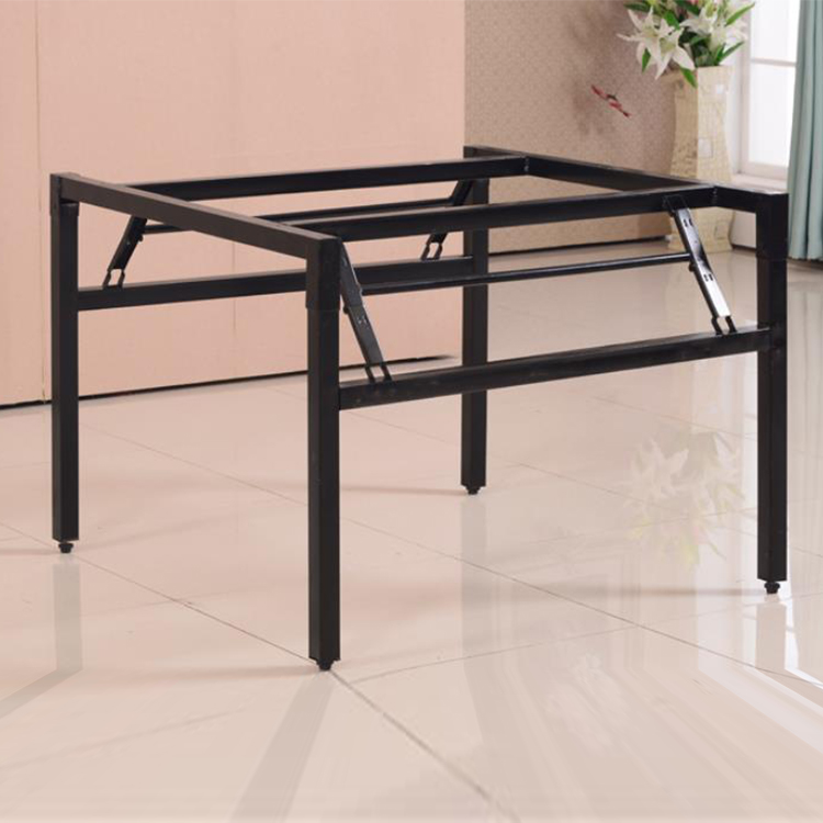 Dining Hall Large Round Table Bracket Folding Table Shelf Hotel Large Round Table Rack Table Legs Iron Frame Square Table Bracket