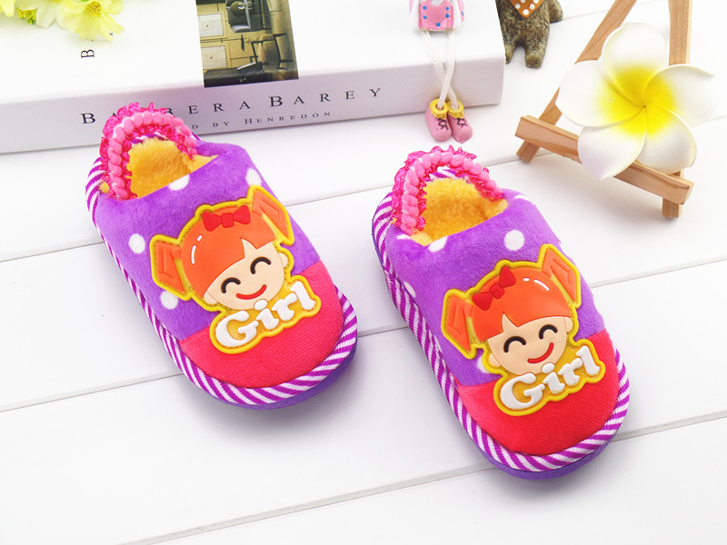 Pantoufles enfants en suède pour hiver - Ref 1035953 Image 22