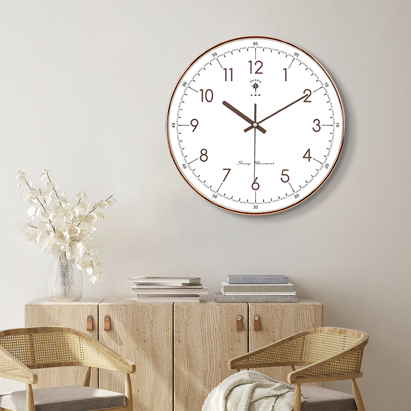 Centuries-old character number Arctic Star mute living room minimalist creative hanging bell bedroom fashion modern clock hung watches and watches