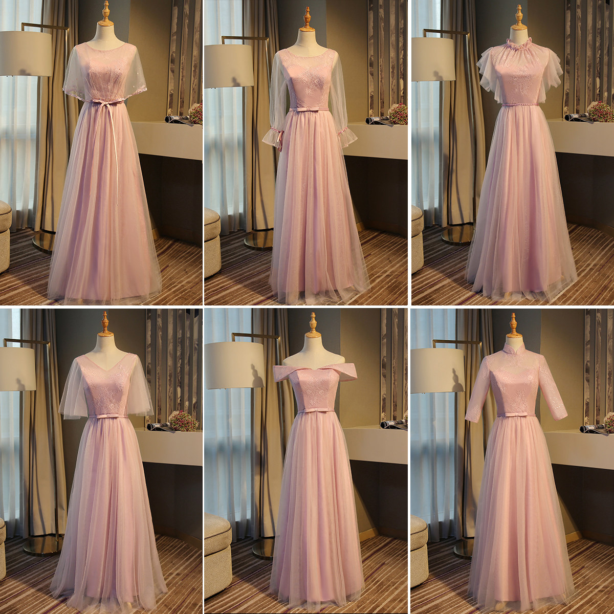 Robe de soirée manche volante - Ref 3210646 Image 5