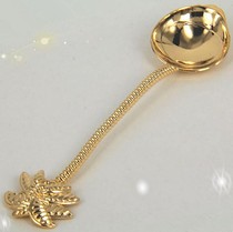 Tropical style Coconut Tree Spoon Coffee Spoon Small coffee Vintage Gold Bronze Silver (JY41)