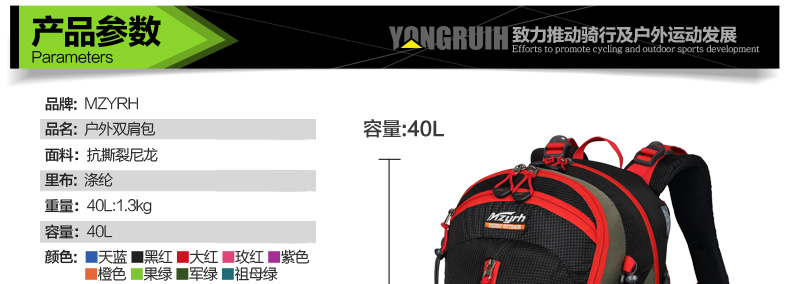 Sacoche pour vélo mixte MZYRH - Ref 2212748 Image 44