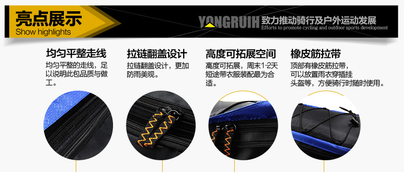 Sacoche pour vélo mixte YONGRUIH - Ref 2211599 Image 12