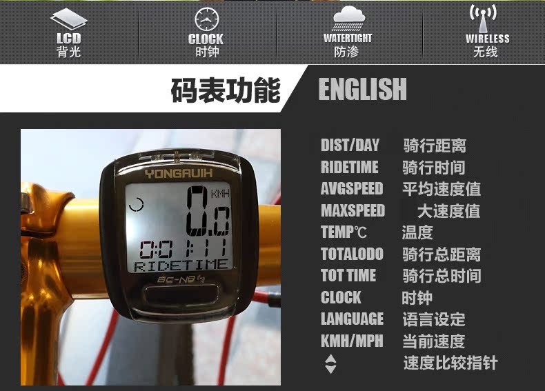 Compteur de vélo YONGRUIH - Ref 2422492 Image 8
