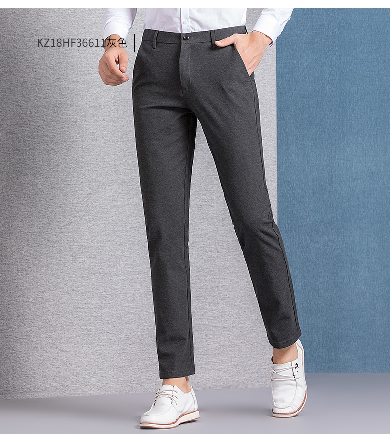 Romon / Luo Meng quần nam trẻ trung quần cotton nam quần kinh doanh cộng với phần nhung dày quần dài quần giữ nhiệt nam