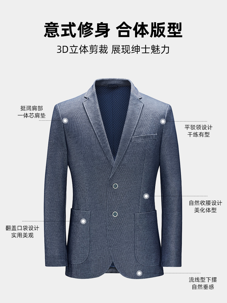 断码清仓 罗蒙 男士 休闲抗皱西服 部分款式含羊毛 图2