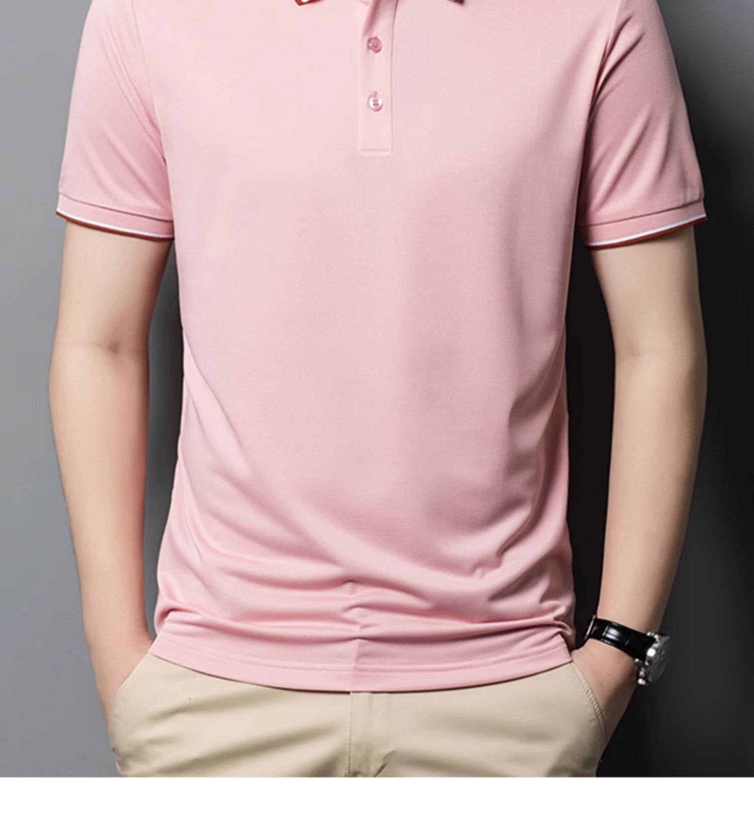 Летняя комфортная футболка polo, короткий рукав 