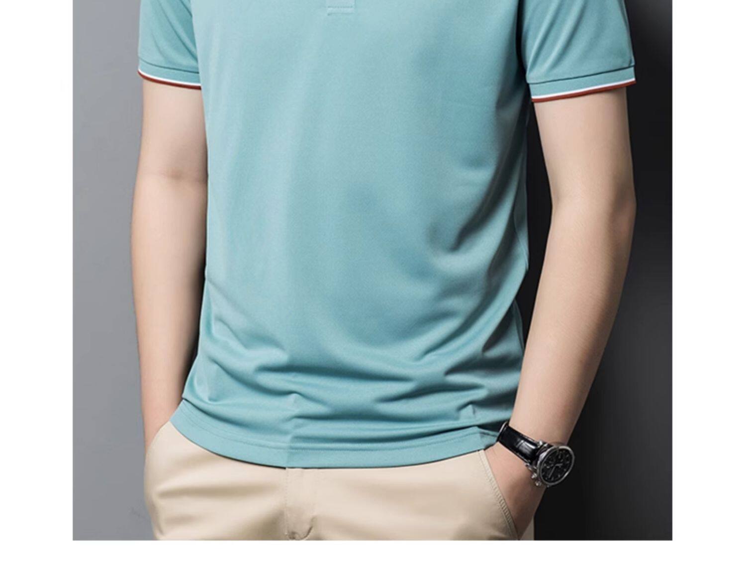 Летняя комфортная футболка polo, короткий рукав 