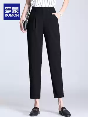Rumon women business ankle-length pants 2021 Autumn New loose casual small trousers professional dress straight pants women