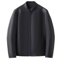 Romon Mens Loose Versatile Stand Collar Short PU Leather Jacket 2024 Autumn New Fashion Comfortable Jacket Coat for Men