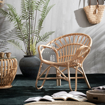 Balcony lounge chair single sofa net red creative lazy leisure chair designer sofa chair simple Nordic rattan chair