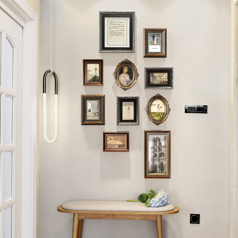 American Retro Nostalgia Genguan Wall Decoration Photo Wall Dining Room Aisle Photo Frame Hanging Wall Photo Frame Combined Creativity