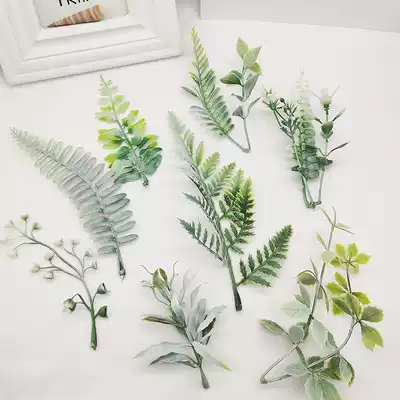 DIY simulation grass forest handmade accessories plastic grass decoration material flower Christmas rattan wreath wreath material