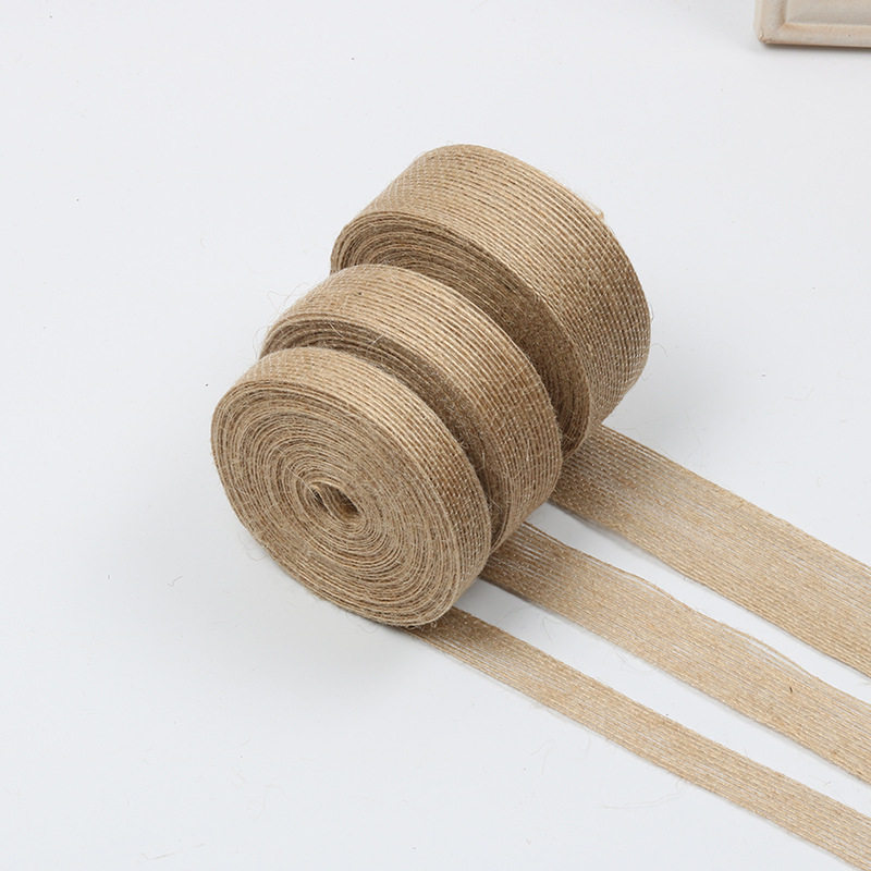 Hemp rope webbing silk hemp rope jute weave bow garland handmade DIY jewelry material florist lace belt