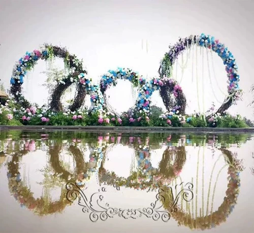 Натуральный туфу Тенгван рингнуто рождественский цветок кольцо в среду свадебное детское сады