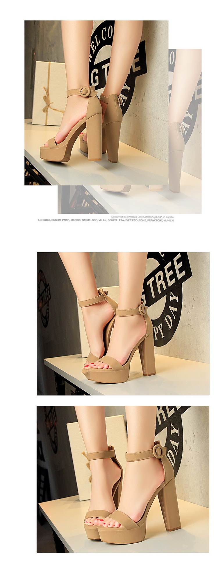 Sandali moda donna piattaforma tacchi alti scarpe da ballo estate lusso sexy punta aperta tacchi alti_voghion.com