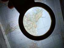 Army mapping measurement Map magnifying glass 6 times auxiliary light illumination with light expansion mirror Real goods