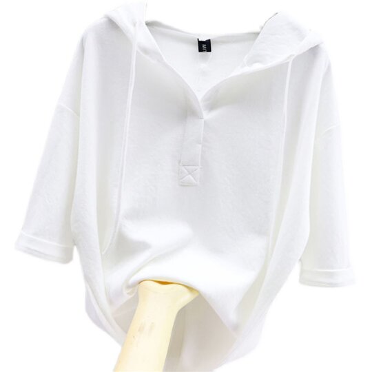 The clearance counter has withdrawn the extra large fat mm300Jin [Jin is equal to 0.5kg] fashionable thin sweatshirt for women, slim short-sleeved T-shirt for women