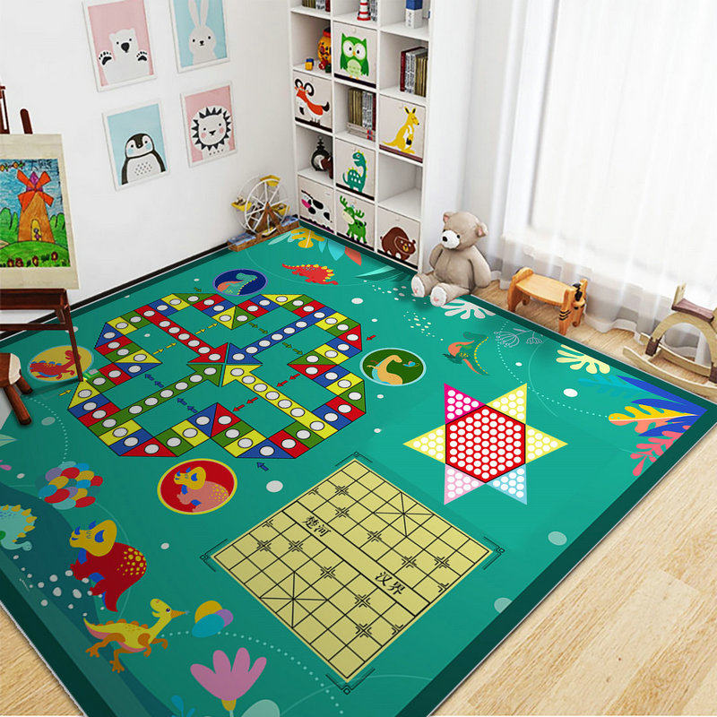 Children's play carpet flying chess jumping house jump rope early education center kindergarten classroom soundproof insulation ground mat