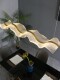 Hotel Front Desk Art Ribbon Chandelier Designer Tea Table Restaurant Cashier Bar Wave-Shaped Acrylic Lamp