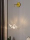 Wall lamp bedroom lamp simple modern creative bar Internet celebrity warm butterfly lamp background wall light luxury bedside small chandelier