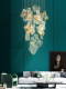 Duplex large chandelier simple modern Nordic light luxury creative personality stair chandelier art living room dining room lighting