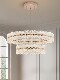 Italian-Style Fashionable and Cozy Chandelier, Simple Modern Wave-Shaped Living Room Lamp, Light Luxury Led Full-Spectrum Eye-Protecting Hall Chandelier