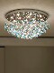 French-Style Living Room Main Light, Bedroom Ceiling Light, High-End Hall Crystal Light, Warm and Romantic Flower Girl's Room Light