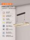 Italian Modern Light Luxury Restaurant Chandelier with Creative Ice Crack Design, Minimalist High-Brightness Dining Table Lamp for Guesthouses
