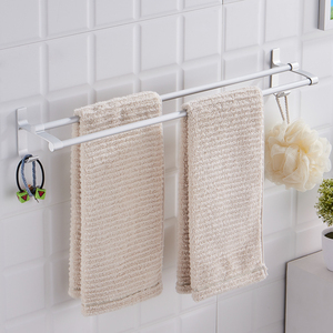 【5.9元秒杀】免打孔双杆毛巾置物架