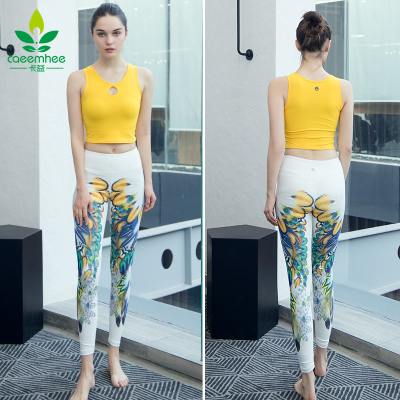 Card Yoga Spring Summer New Yoga Clothes Reveal Navel Vest Super Short Sports Fitness Blouse K01709