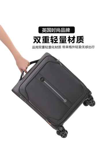 GOBY Вместительный и большой чемодан, 20 дюймов, ткань оксфорд