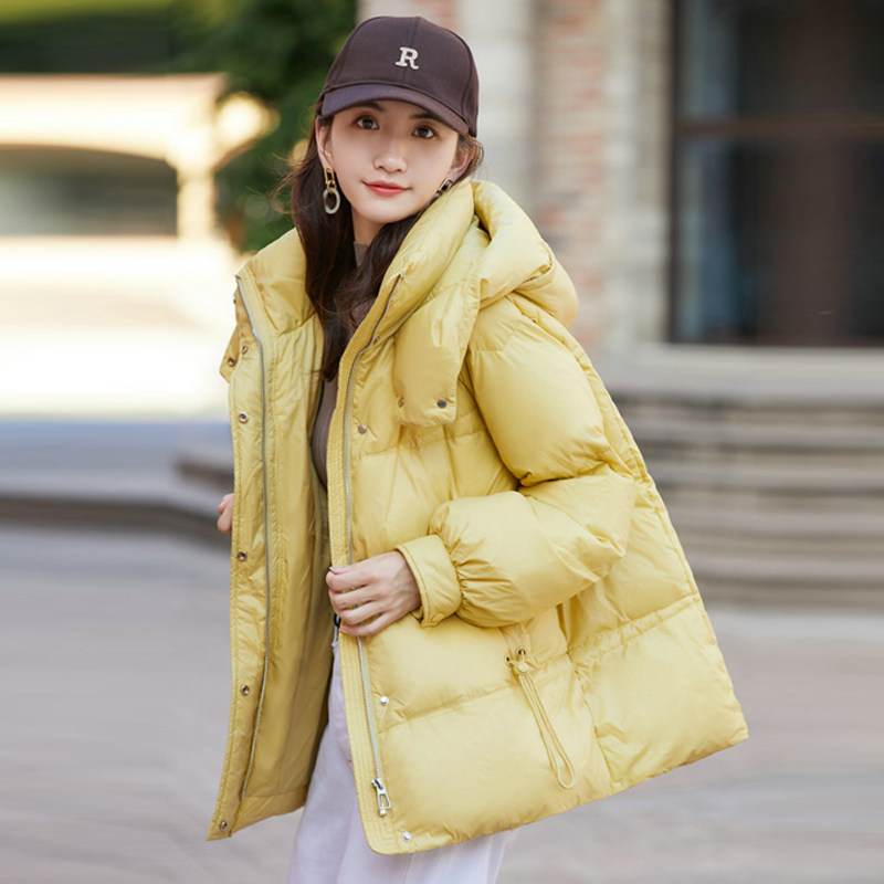 (Counter Delivery) Short Down Jacket Women's 2021 Winter New Korean Style Loose Hooded Small Jacket