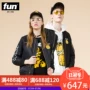 Vui vẻ tide thương hiệu mùa thu và mùa đông new Garfield dễ thương biểu tượng vài mô hình capless quần áo cotton áo khoác uniqlo