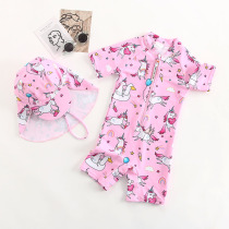 Swimsuit girl child child cub girl cute two-year-old four-year-old baby girl little Princess Korean hot spring swimsuit