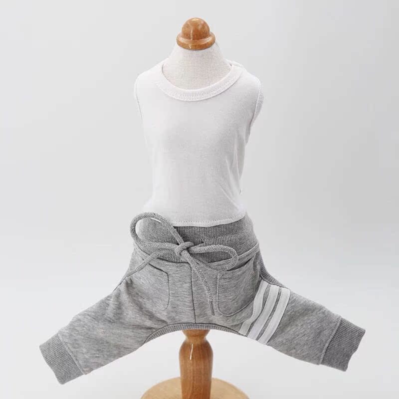 Độc quyền tùy chỉnh thú cưng bốn chân quần legging vest quần siêu đẹp trai TB ba thanh quần áo chó - Quần áo & phụ kiện thú cưng quần áo cho mèo con