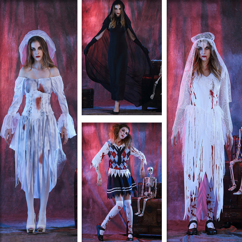 Halloween costume adult adult vampire horror zombie bride witch woman cosplay clothes cos woman