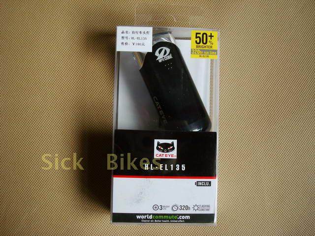 Japanese cat Eye HL - EL135 specializes in designing bicycle lights lamps hand - electric wide - angle scattering