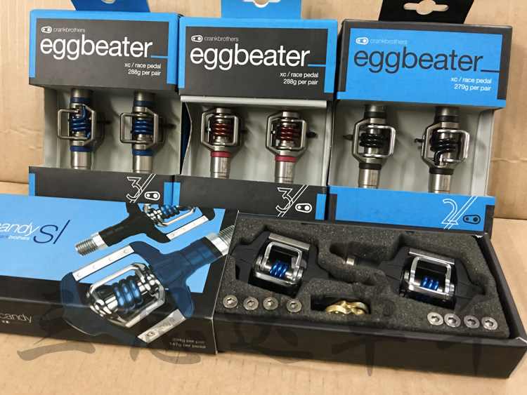 Crankbrothers eggbeater 1 2 3 11 dozen egg XC with mountain self-lock foot