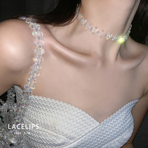 LACELIPS sexy goddess Super flash crystal chocker choker female neck jewelry Korean short necklace