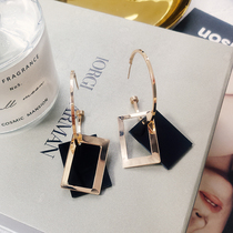 Sexy exaggerated ear ring geometric pendant large earrings female Korean temperament long net red drop earrings temperament stud earrings female