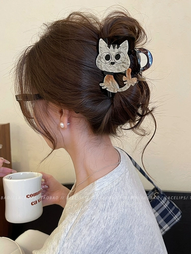 Милая заколка-крабик, акула, заколка для волос, аксессуар для волос, котенок, новая коллекция