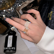 LACELIPS fashion ring set combination personality ins tide cold wind opening adjustable diet finger ring female